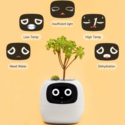 IVY Plant Cute Pet Robot Electronic Pet Flower Pot Healing AI Electronic Toy Creative Air Purification